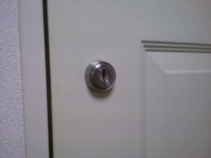 補助錠鍵取付工事