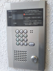 オートロックインターホン鍵折れ