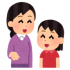 合鍵を持たせるタイミングについて、親子で話し合っている場面を表したイラスト